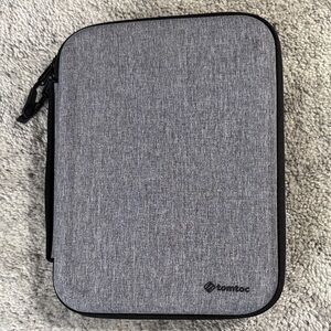 Tomtoc Black and Gray Tablet Sleeve
